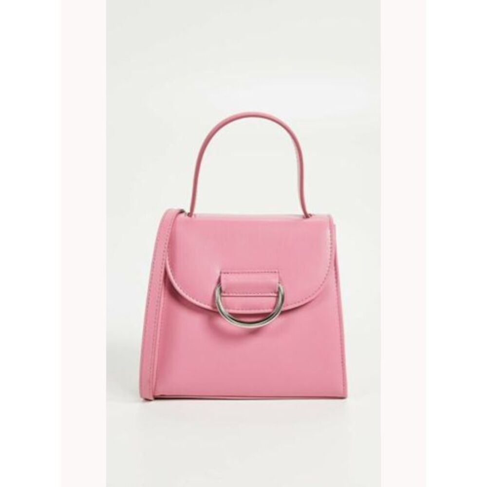 NWT Little Liffner Women's Pink Leather Single Strap Shoulder Bag